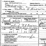 My great great grandmother's death certificate