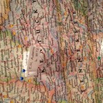 The first pins on my genealogy map