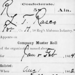 Laban Taylor Rasco Civil War document