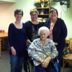 From left: Me, Penny, Sue, Mary (seated)