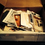 trying to create order from a jumbled box of family photos