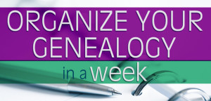 organize your genealogy in a week